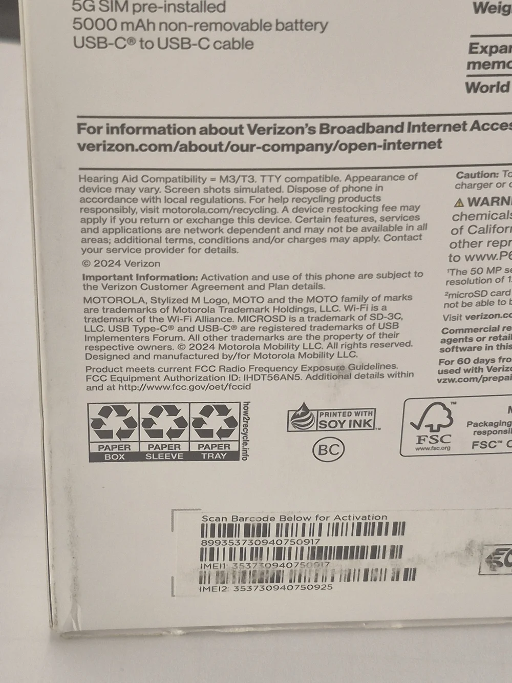 Moto G Power 5G (Verizon) - Pre Paid